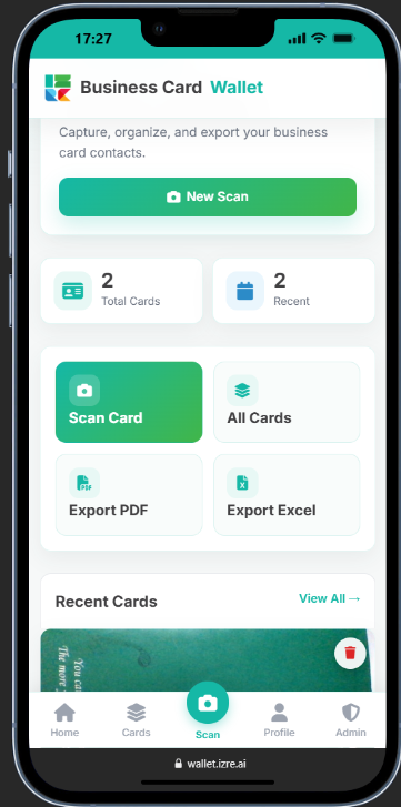 Dashboard Screenshot